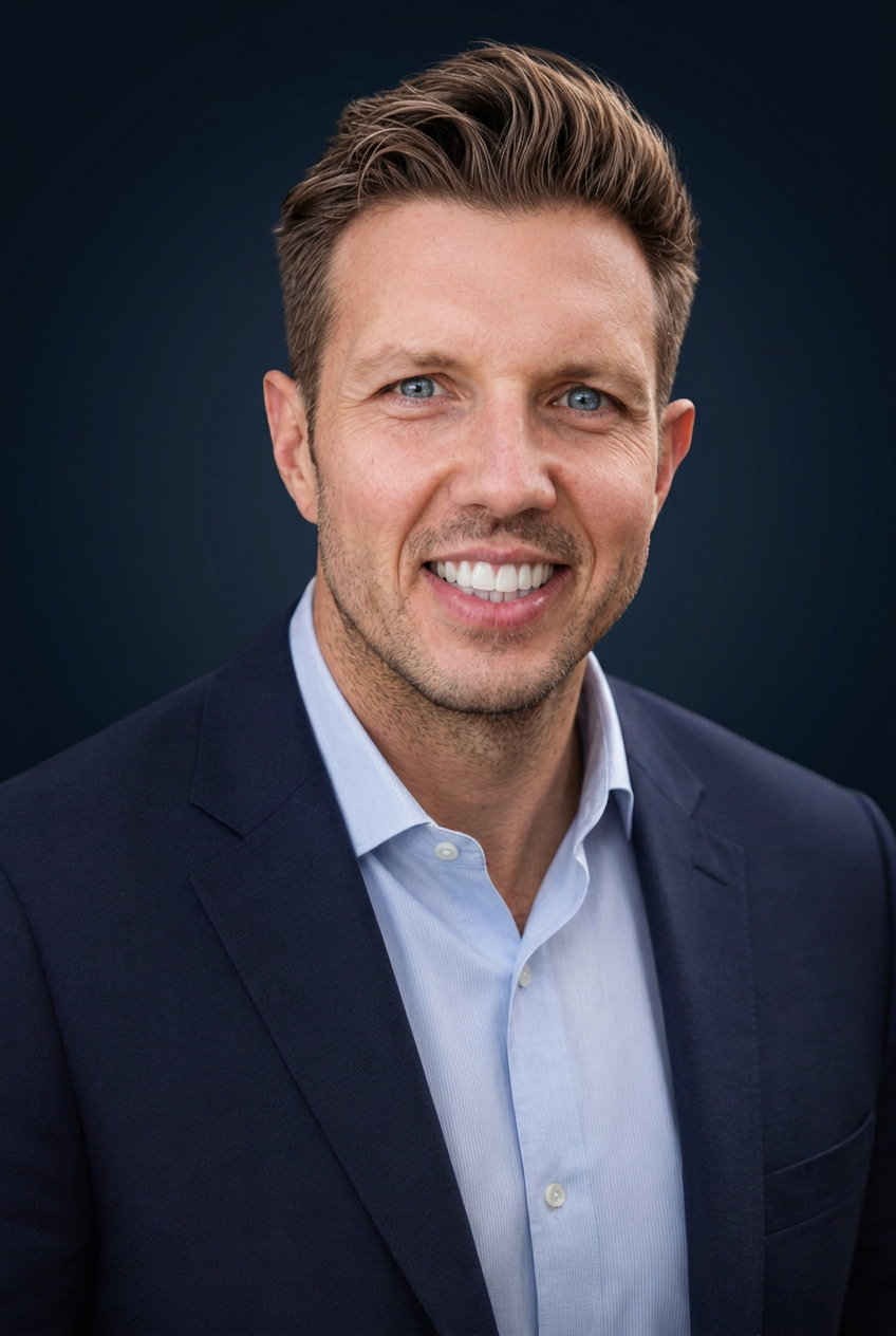 Portrait of Joel Spence, technology and transformation executive